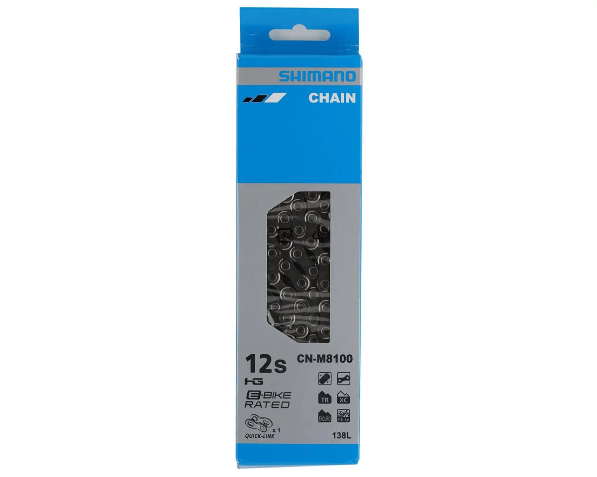 Shimano Deore XT/Ultegra/GRX CN-M8100 Chain (Silver) (12 Speed) (138 Links)